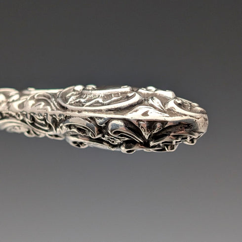 1897 年英國古董純銀手柄大紐帶掛鉤 Henry Matthews